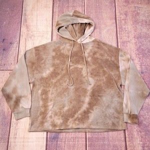 BKE Buckle Pullover Hooded Crop Sweater Size Medium Tie Dye Hoodie Soft